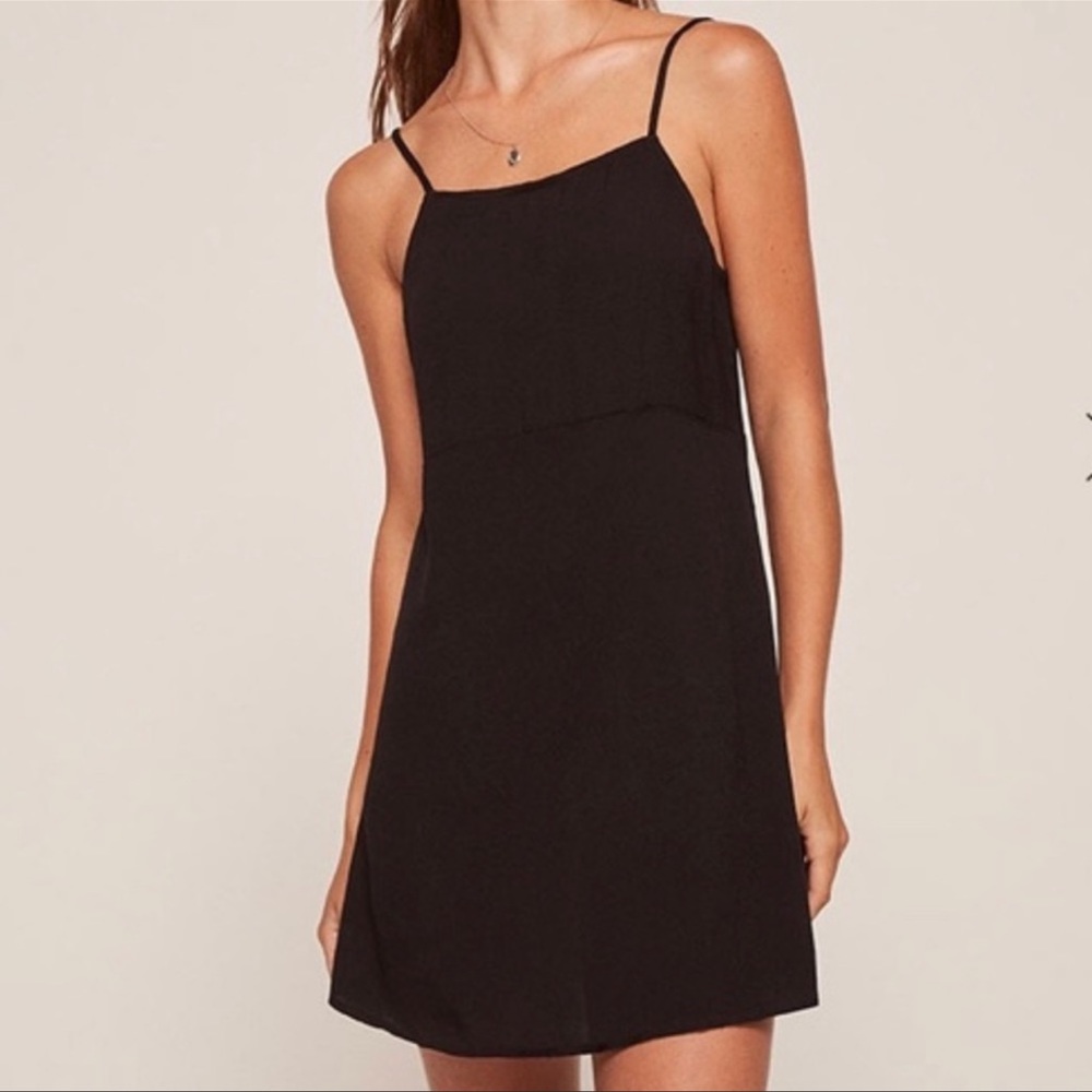 Reformation Meg Black Dress